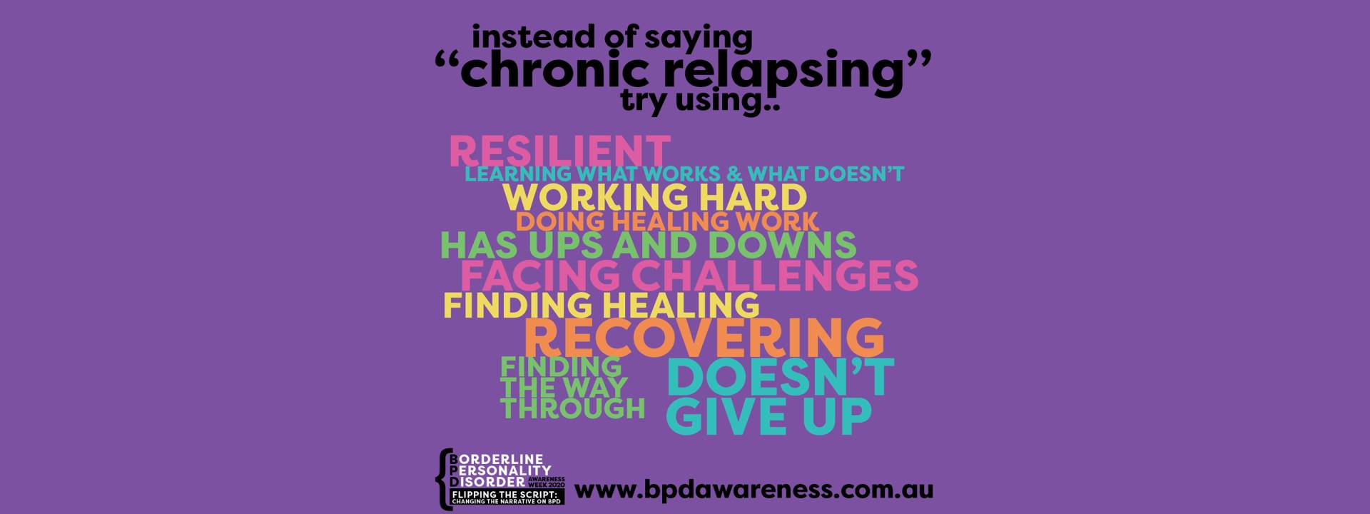 BPD Awareness Week - Not Chronic Relapsing