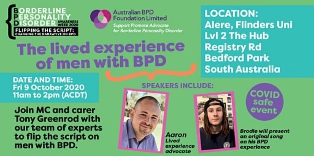 The Lived Experience of Men with BPD – Recording