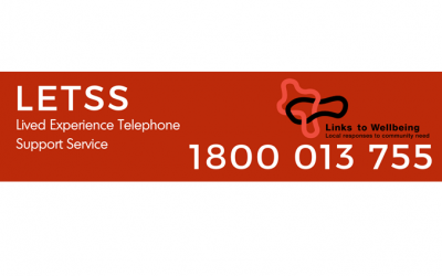 Lived Experience Telephone Support Service 1800 013 755